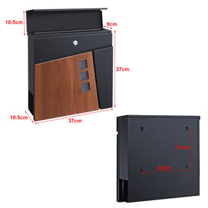 Skrzynka na listy Alfstedt 37x37x10,5 cm stal w różnych kolorach [en.casa]