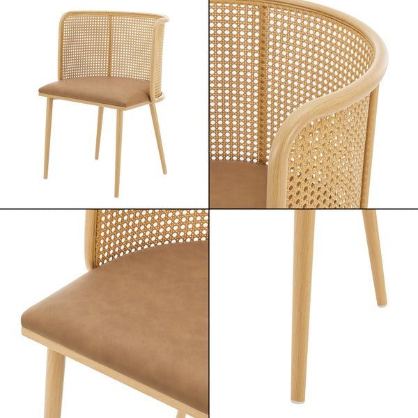 Krzesło do jadalni Flen zestaw 2 szt. w różnych kolorach [en.casa]