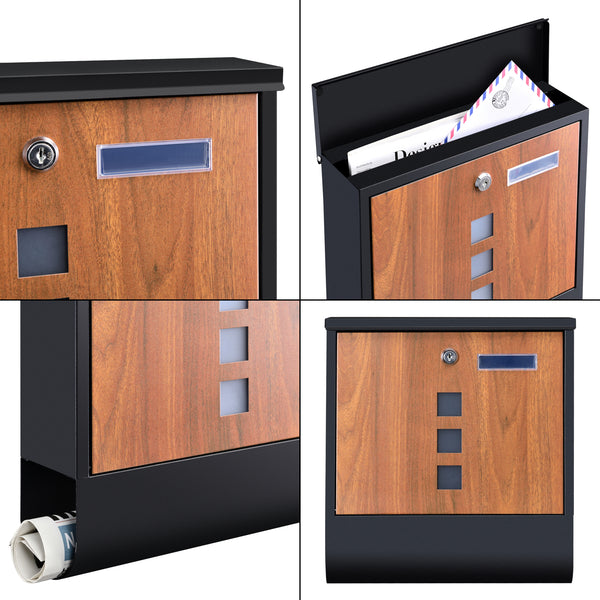 Skrzynka na listy Sanitz 34x31x10cm stal w różnych kolorach [en.casa]