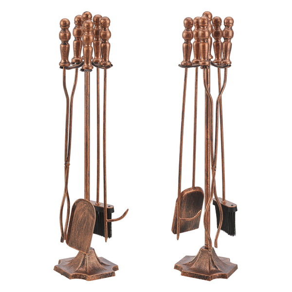 Zestaw kominkowy Dovre 5-częściowy zestaw kominkowy różne kolory kolory [en.casa]