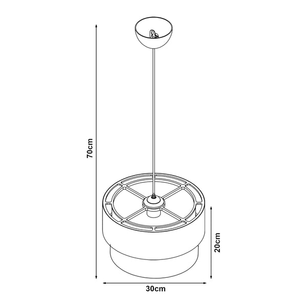 Lampa wisząca Lurgan 1 x E27 z różnymi motywami motywy [lux.pro]