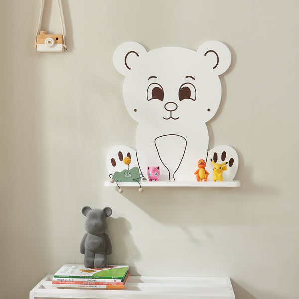 Półka ścienna dla dzieci Korsør biała [en.casa]