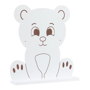 Półka ścienna dla dzieci Korsør biała [en.casa]