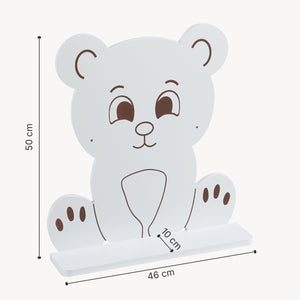 Półka ścienna dla dzieci Korsør biała [en.casa]