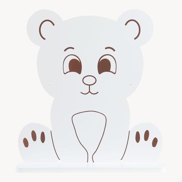 Półka ścienna dla dzieci Korsør biała [en.casa]