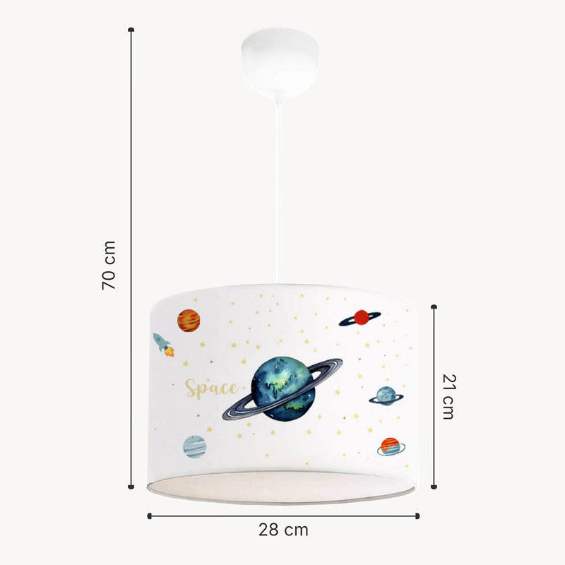 Szkic wymiarowy Dziecięca lampa wisząca Rugby [lux.pro]