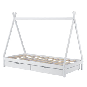 Łóżeczko dziecięce Maine 90x200 cm z szufladami [en.casa]