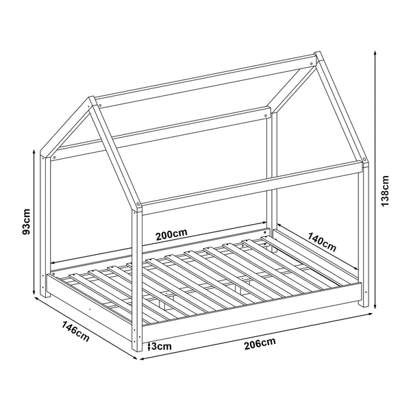 Cot Cerro w różnych kolorach i rozmiarach Kolory i rozmiary [en.casa]