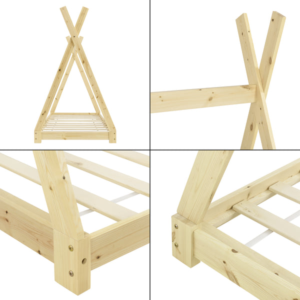 Łóżeczko dziecięce Höri 90x200 cm Tipi różne kolory en.casa