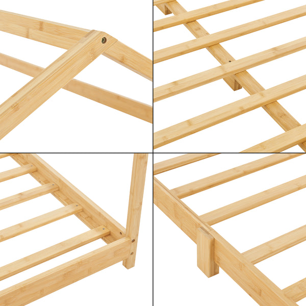 Łóżeczko bambusowe Vindafjord w różnych rozmiarach rozmiary [en.casa]