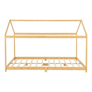 Łóżko dziecięce Vindafjord bamboo w różnych rozmiarach rozmiary + materac [en.casa]