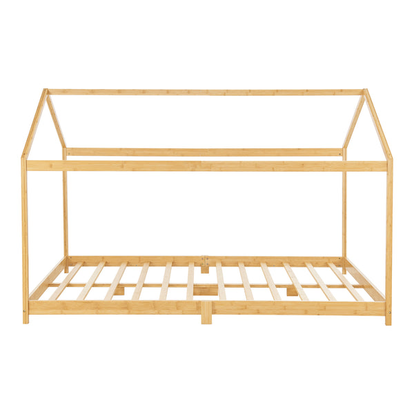 Łóżko dziecięce Vindafjord bamboo w różnych rozmiarach rozmiary + materac [en.casa]