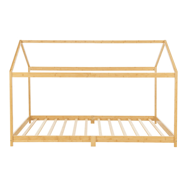Łóżko dziecięce Vindafjord bamboo w różnych rozmiarach rozmiary + materac [en.casa]