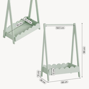 Szafka na ubrania dziecięce Vestnes 99x66x38 cm [en.casa]