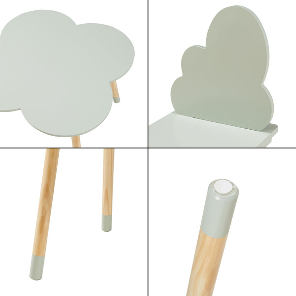 Grupa siedzisk dla dzieci Epim z motywem chmurki [en.casa]