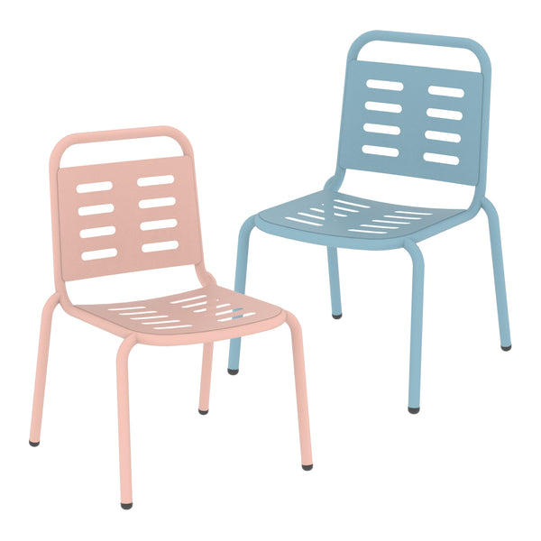 Stalowy fotelik dziecięcy Etroubles wielokolorowy [casa.pro]