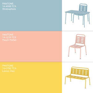 Stalowy fotelik dziecięcy Etroubles wielokolorowy [casa.pro]