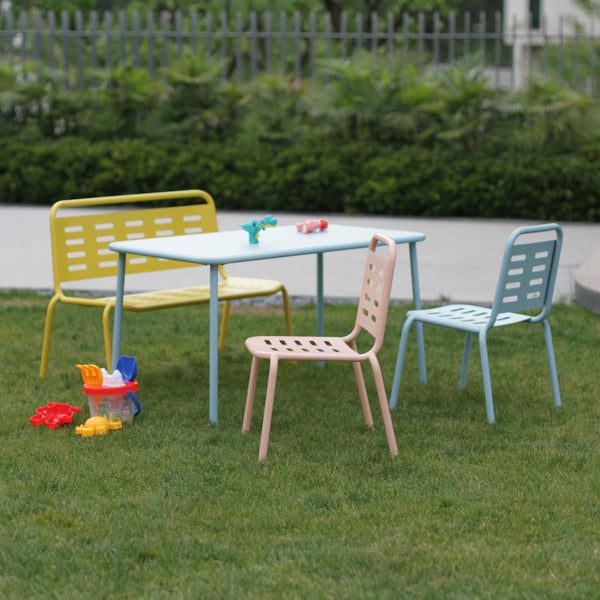 Stalowy fotelik dziecięcy Etroubles wielokolorowy [casa.pro]