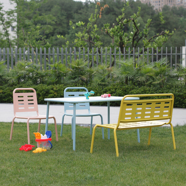 Stalowy fotelik dziecięcy Etroubles wielokolorowy [casa.pro]