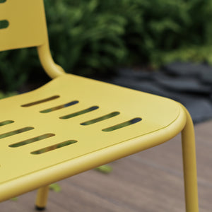 Stalowy fotelik dziecięcy Etroubles wielokolorowy [casa.pro]