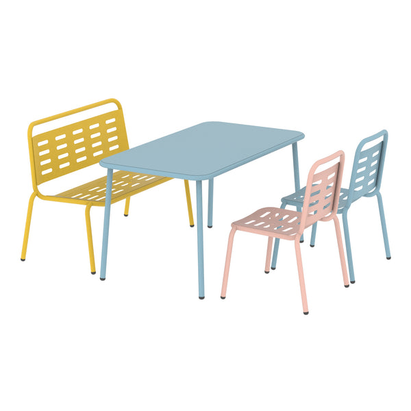 Stalowy fotelik dziecięcy Etroubles wielokolorowy [casa.pro]