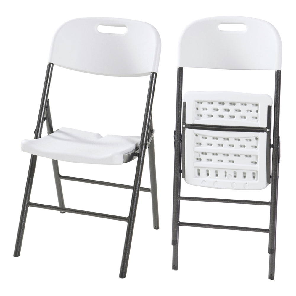 Składane krzesło Ljusnarsberg w zestawie z tworzywa sztucznego [en.casa]