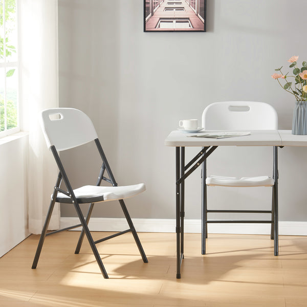 Składane krzesło Ljusnarsberg w zestawie z tworzywa sztucznego [en.casa]