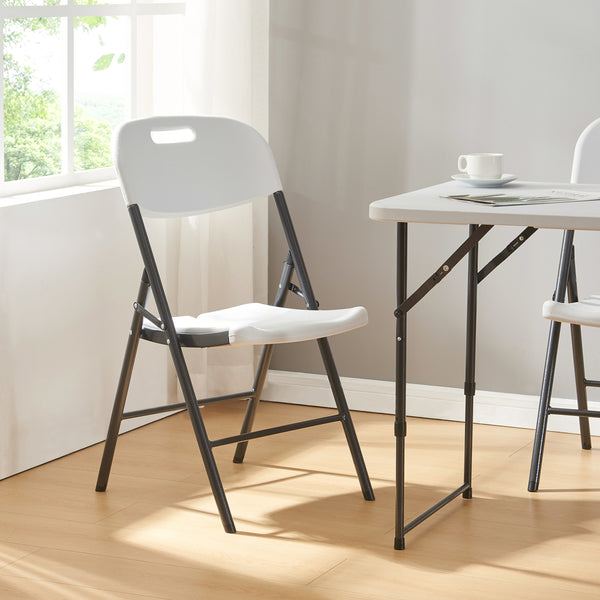 Składane krzesło Ljusnarsberg w zestawie z tworzywa sztucznego [en.casa]