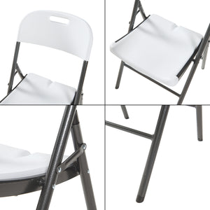 Składane krzesło Ljusnarsberg w zestawie z tworzywa sztucznego [en.casa]