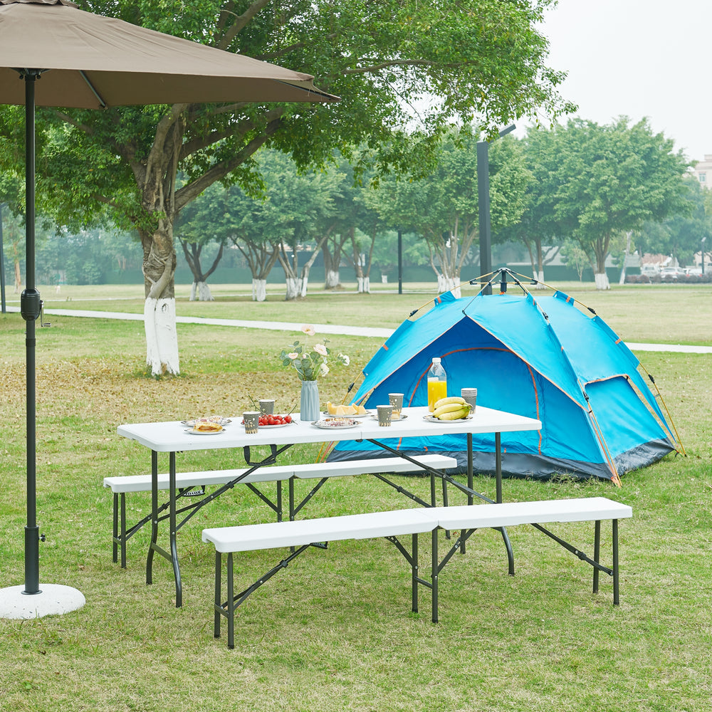 Klapptisch Ljusnarsberg aus Kunststoff [en.casa] - premiumXL