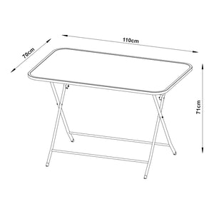 Stalowy stół składany Sande [en.casa]