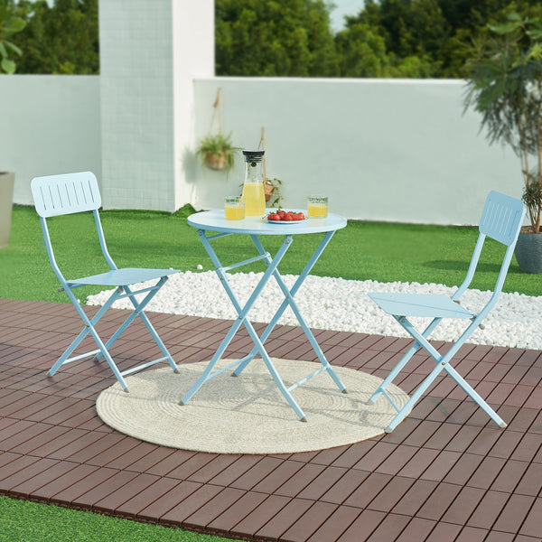 Stalowy stół składany Sande [en.casa]