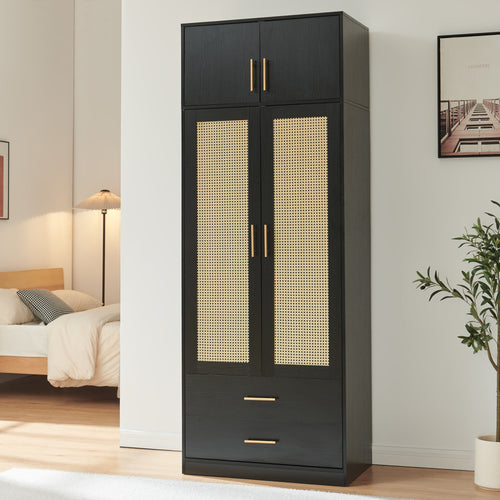 Szafa Larundi 216x80x52 cm z 4 drzwiami [en.casa]
