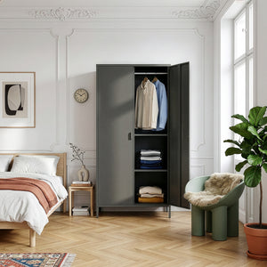 Szafa Esteli 170x80x45 cm stal [en.casa]