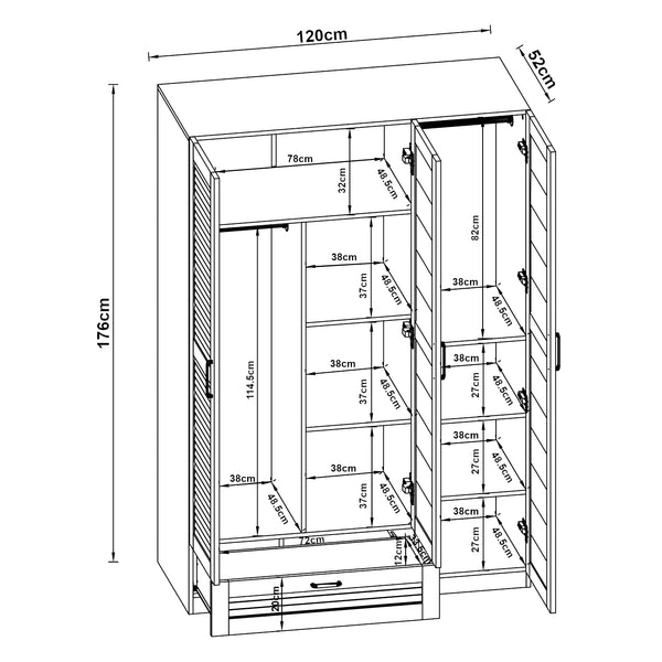 Szafa Finning w różnych wzorach wzory [en.casa]