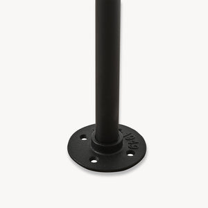 Wieszak na ubrania do montażu ściennego Kenävatka stal czarny [en.casa]