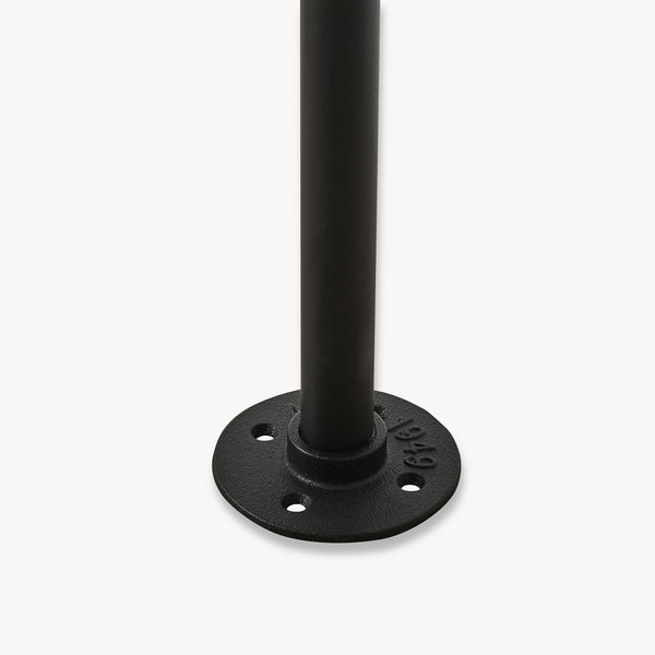 Wieszak na ubrania do montażu ściennego Kenävatka stal czarny [en.casa]