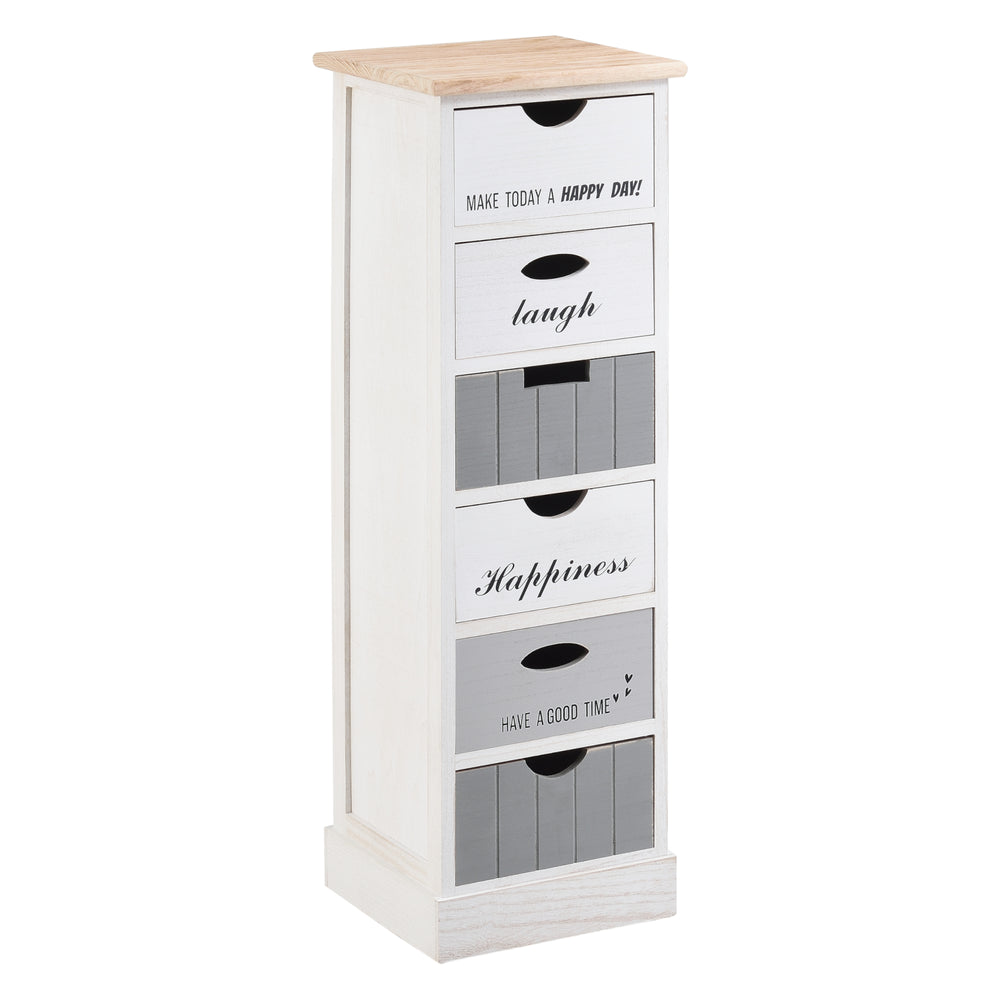 Komoda Salo z 6 szufladami 91x29x27cm w różnych kolorach [en.casa] - premiumXL