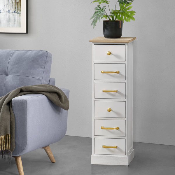 Komoda Salo z 6 szufladami 91x29x27cm w różnych kolorach [en.casa]