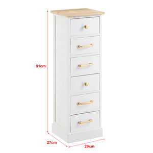 Komoda Salo z 6 szufladami 91x29x27cm w różnych kolorach [en.casa]