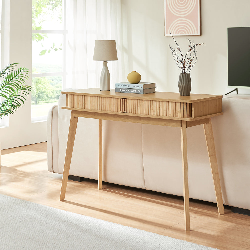 Konsola Tysvær 110x40x78 cm bambus [en.casa]