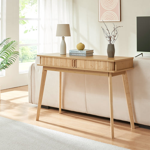 Konsola Tysvær 110x40x78 cm bambus [en.casa]