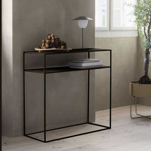 Konsola Kuhmo 85 x 80 x 30 cm czarna [en.casa]
