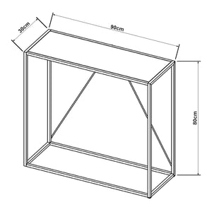 Konsola Austevoll 90x30x80cm w różnych kolorach. kolory [en.casa]