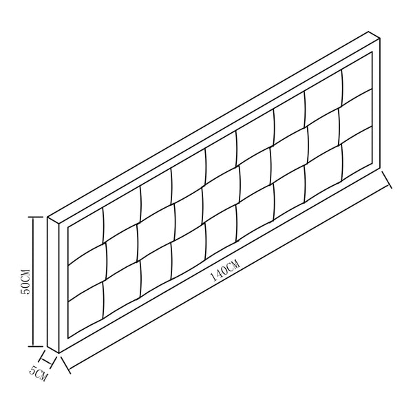 Aksamitny zagłówek Tervo [en.casa]