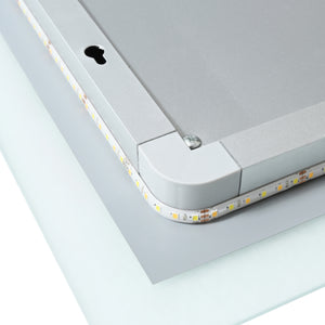 Lustro łazienkowe LED Scafa białe w różnych rozmiarach. rozmiary [pro.tec]