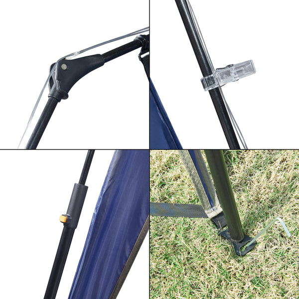 Składany pawilon Barendrecht z oświetleniem LED 2,5x2,5 metra [pro.tec]