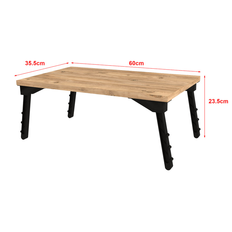 Szkic wymiarowy Stolik pod laptopa Vadsø 23,5x60x35,5cm [en.casa]