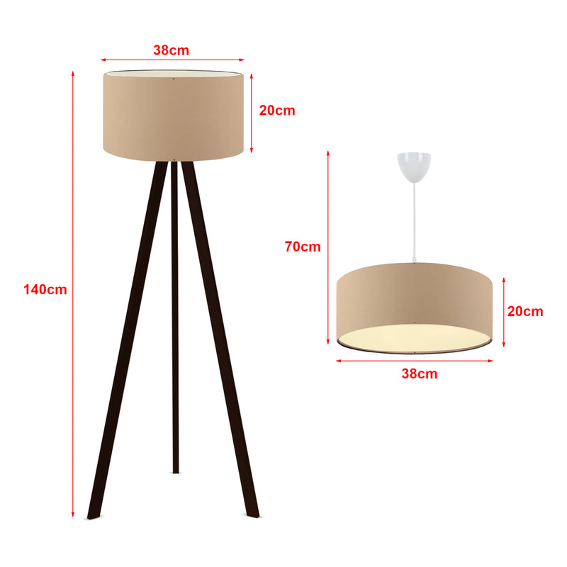Szkic wymiarowy Zestaw lamp Scunthorpe [lux.pro]