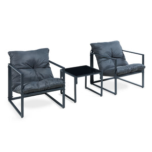 Zestaw mebli wypoczynkowych Karg 3-częściowy [casa.pro]